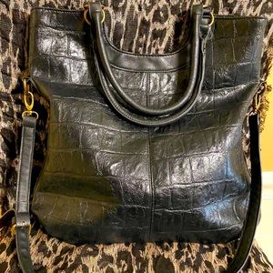 Beautiful Large Black "Bueno" Shoulder Bag